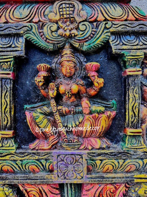 Lakshmi Statue Kavadi, Wall panel, Temple Gopuram