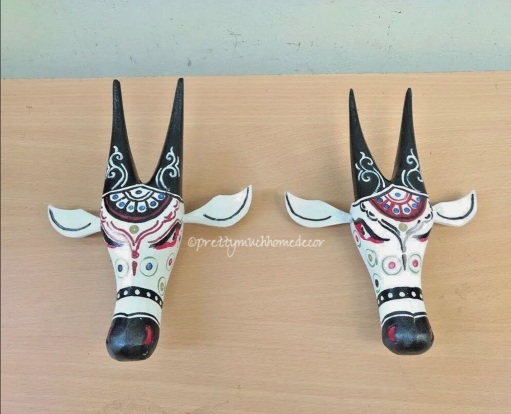 Pair of Nandi Heads