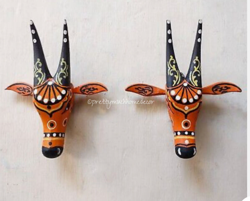 Pair of Nandi Heads